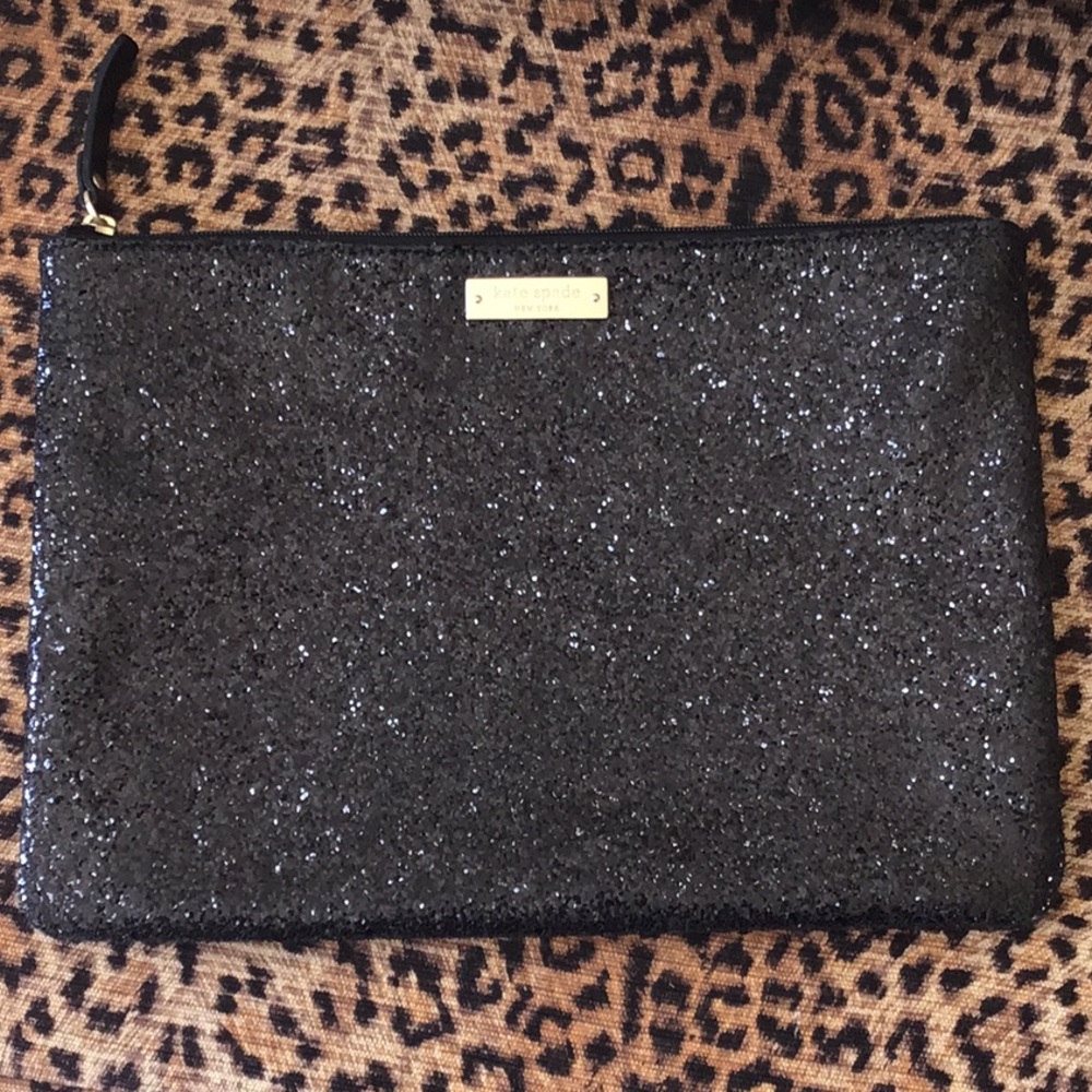 Black Glittery Kate Spade Clutch Bag 🤩